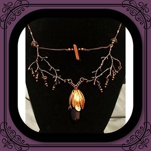 Oxidized Crystal&nature dtls/handmade by SlyFox